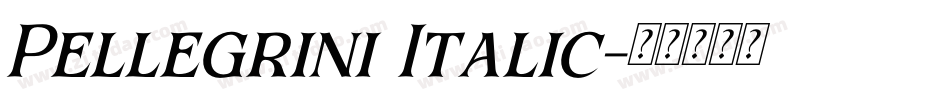 Pellegrini Italic字体转换